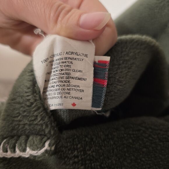 Vtg Quality Goods Canada Winter Nature Heavy Fleece Reversible Coat Jacket M/L - Picture 15 of 16